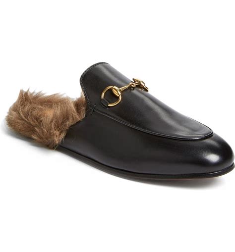 gucci mule loafers fur|Gucci fur loafers women.